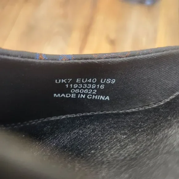 ASOS Design Peaked Platform High Heels Womens Size 9 Black Floral Chunky Shoes - Picture 10 of 11